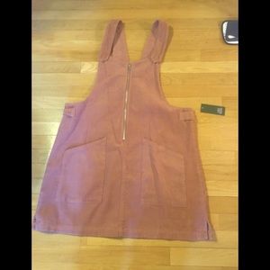 Cutest, comfortable, salmon pink overall skirt
